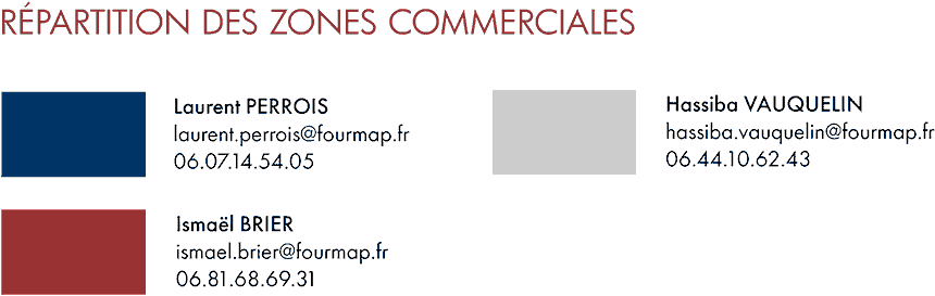 Zones commerciales MAP